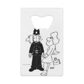 巡査カッコウ時計ヘルメット クレジットカード栓抜き (裏面)