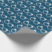 巡査パトローマン誕生日退職手錠 ラッピングペーパー (角)