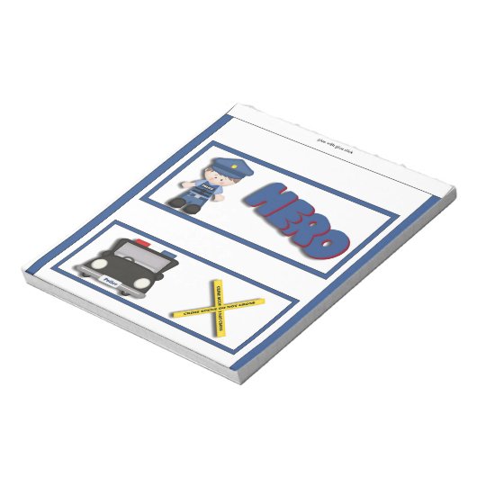 巡査ヒーローキッズキャンディバーラッパーパーティーの好意 ノートパッド (回転)