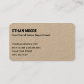 巡査警察プレミアムクラフト 名刺 (裏面)