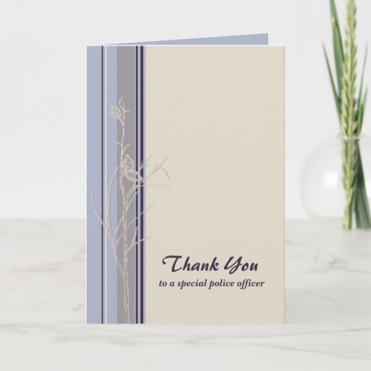 巡査部長に感謝 カード (正面)