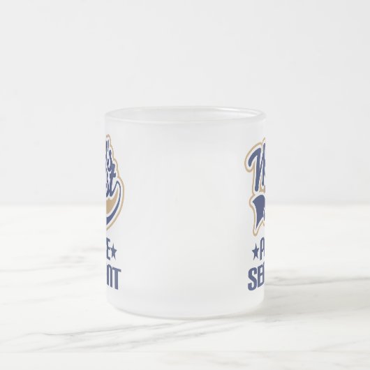 巡査部長ギフト フロストグラスマグカップ (中央)