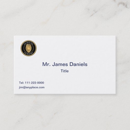 巡査部長バッジユニバーサル 名刺 (正面)