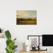 巡査 – レイトンホールランカシャーのスケッチ ポスター (ホームオフィス)