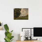 巡査 – 下湿原からサリスベリー大聖堂 ポスター (ホームオフィス)