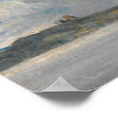 巡査 – 崖のある沿岸の風景 ポスター (角)