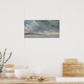 巡査 – 崖のある沿岸の風景 ポスター (キッチン)