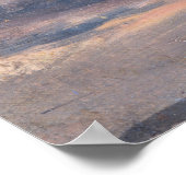 巡査 – 雲の勉強夕日 ポスター (角)