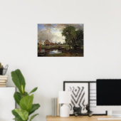 巡査 – Dedham Lock And Mill 1820 ポスター (ホームオフィス)