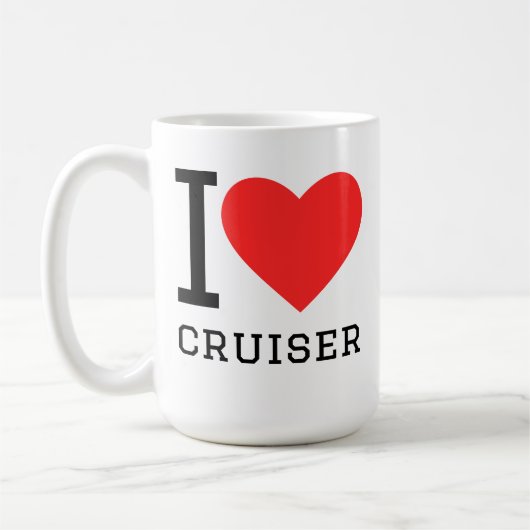 巡洋艦が好き コーヒーマグカップ (左)