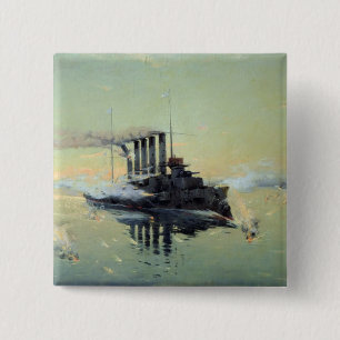 巡洋艦のAskoldの戦い 缶バッジ