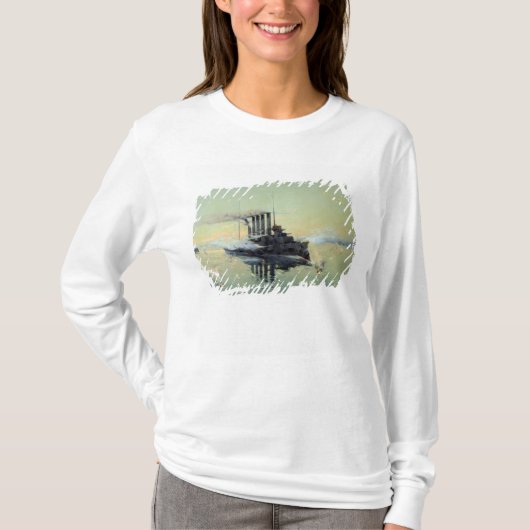 巡洋艦のAskoldの戦い Tシャツ (正面)