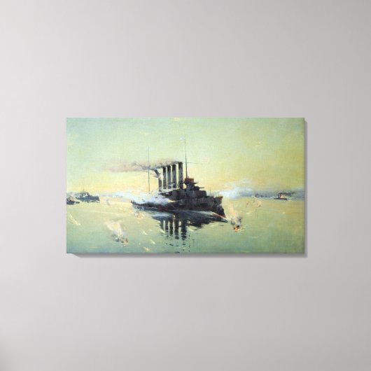 巡洋艦アスコルド戦 キャンバスプリント (正面)