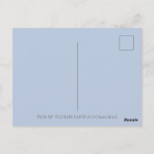 巡礼のウサギたち、おしとやかな感謝祭のウサギたち ポストカード (裏面)