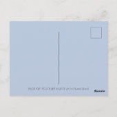 巡礼のウサギたち、慎ましさと品位のある感謝祭のウサギたち ポストカード (裏面)