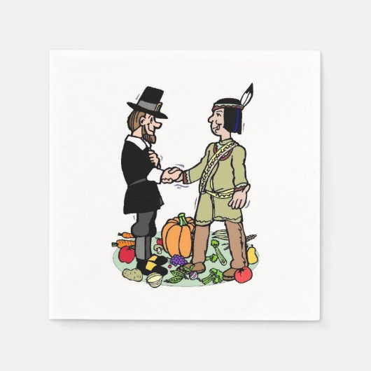 巡礼インディアン協力 スタンダードカクテルナプキン (正面)