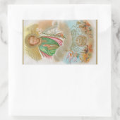 「巡礼カード」の聖ヨセフ(B 01) 長方形シール (バッグ)