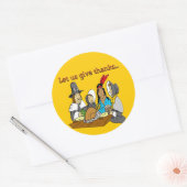 巡礼与え感謝してい者 ラウンドシール (封筒)