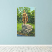 巡礼乙女像の見解 キャンバスプリント (インサイチュ (ウッドフロア))