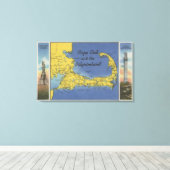 巡礼地の詳細地図 キャンバスプリント (インサイチュ (ウッドフロア))