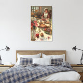 巡礼女性のテーブル キャンバスプリント (インサイチュ (寝室))