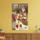 巡礼女性のテーブル キャンバスプリント (インサイチュ (リビング))