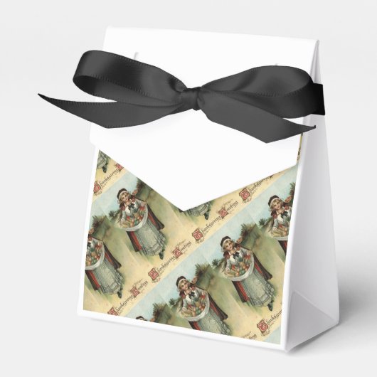 巡礼女性ヴィンテージ感謝祭パーティー特典ボックス フェイバーボックス (正面サイド)