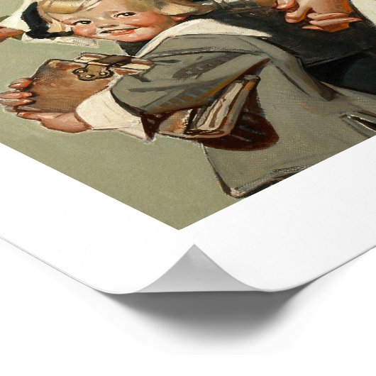 巡礼家族。ファインアートポスター ポスター (角)