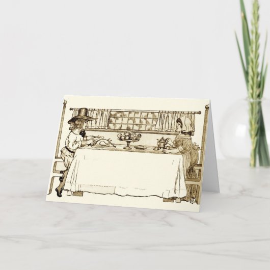 巡礼少女と少年のヴィンテージ感謝祭 シーズンカード (正面)