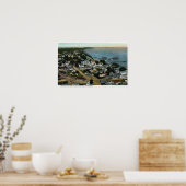 巡礼者からの町の東空見 ポスター (キッチン)