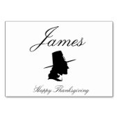 巡礼者との感謝祭座席表 テーブルナンバー (裏面)