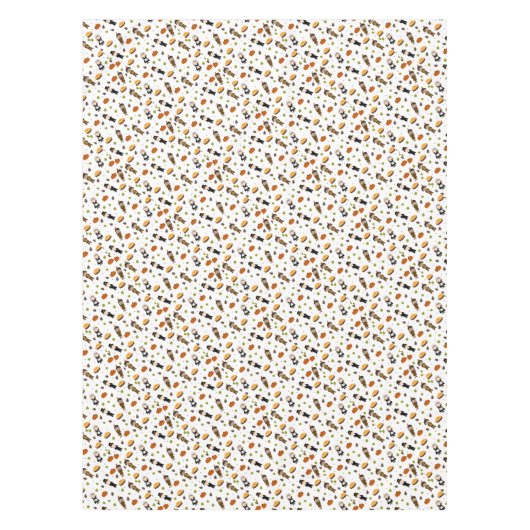 巡礼者とインディアンパターン – 感謝祭 テーブルクロス (正面)