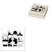 巡礼者とトルコ ラバースタンプ (押印)