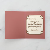 巡礼者のテディー・ベア シーズンカード (内部)