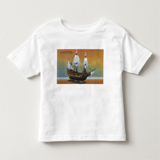 巡礼者のホールの意見のMayflowerのモデル トドラーTシャツ (正面)