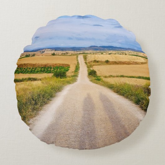 巡礼者の影 ラウンドクッション (正面)