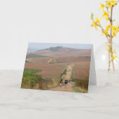 巡礼者の歩くカード カード (黄色い花)