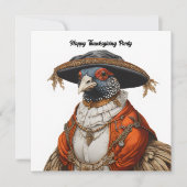 巡礼者の衣装を着たキジ 招待状 (正面)