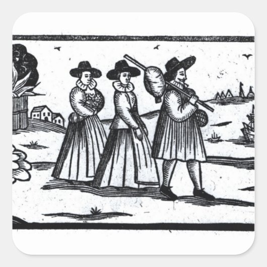 巡礼者はメイフラワーに出帆した スクエアシール (正面)