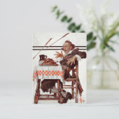 巡礼者を驚かせた。ヴィンテージアート感謝祭 ポストカード (スタンド正面)