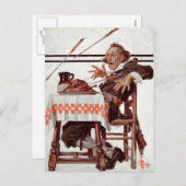 巡礼者を驚かせた。感謝祭ユーモアのあるはがき シーズンポストカード (正面/裏面)