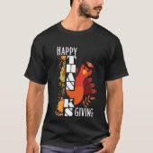 巡礼者トルコ幸せな感謝祭 Tシャツ (正面)