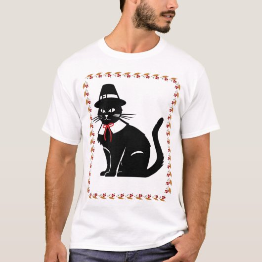 巡礼者猫のオーバーサイズTシャツ Tシャツ (正面)