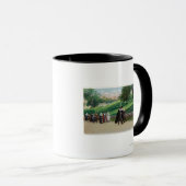 巡礼行列の表示 マグカップ (正面右)