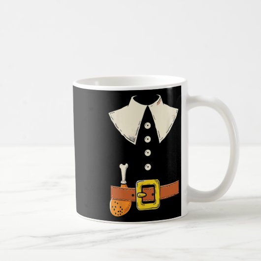 巡礼装おもしろい装トルコの脚の感謝祭 コーヒーマグカップ (右)