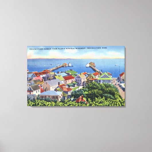 巡礼記念港湾景観 キャンバスプリント (正面)