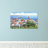 巡礼記念港湾景観 キャンバスプリント (インサイチュ (ウッドフロア))