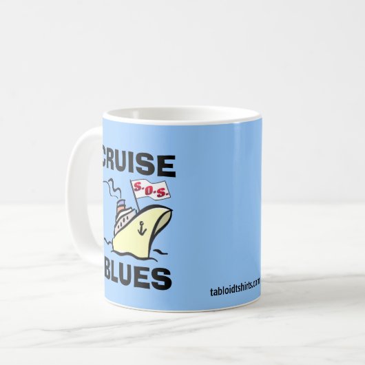 巡航の青-カーニバルの素晴らしさ コーヒーマグカップ (正面左)