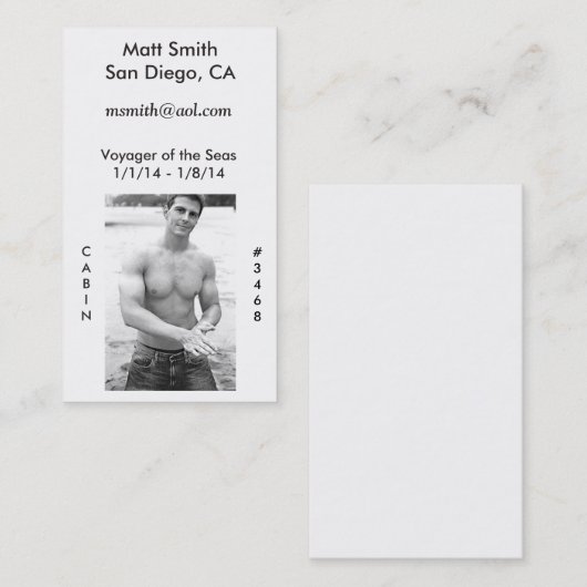 巡航カード(背部無し) 名刺 (正面/裏面)