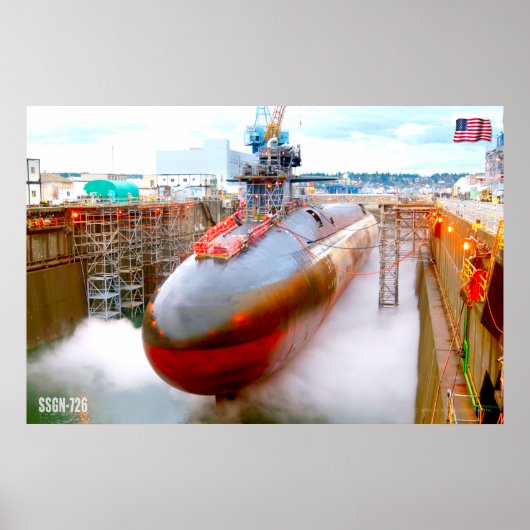巡航ミサイル潜水艦 – SSGN-726 ポスター (正面)